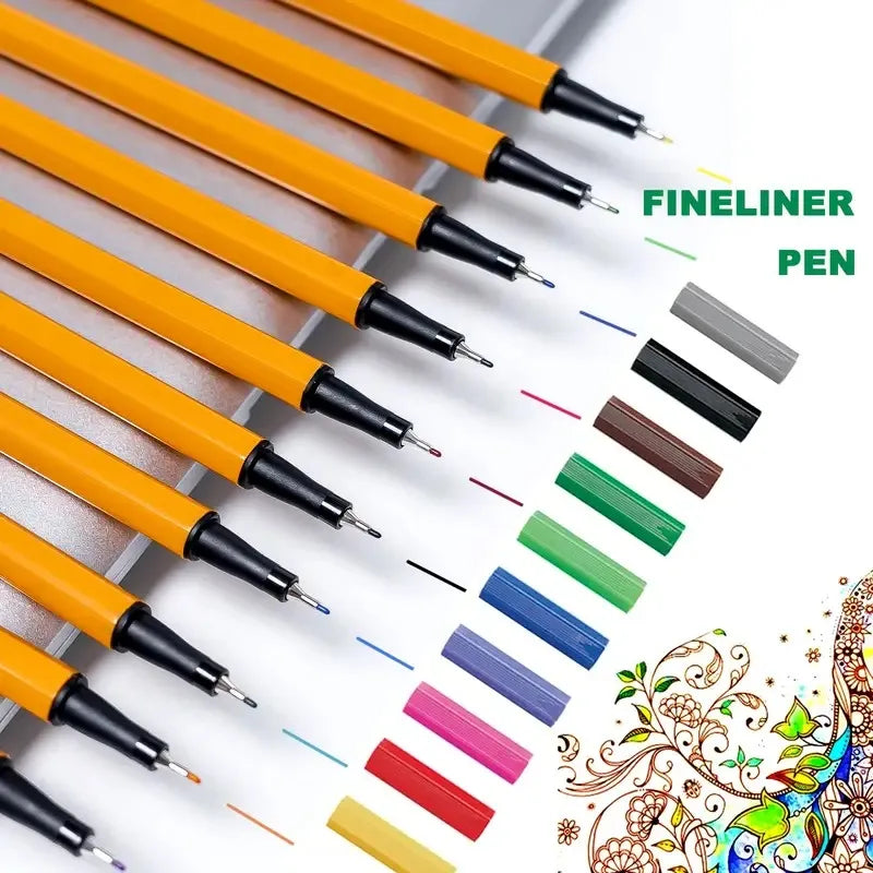 Skyglory Calligraph Pioneer Betterfine Fineliner Pen Set - 6 Pieces (SG-854B)