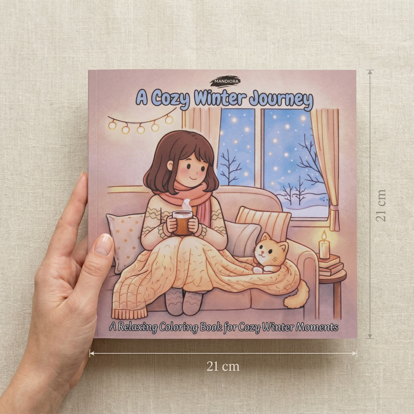 A Cozy Winter Journey | Cozy Relaxing Coloring Book | Mandiora