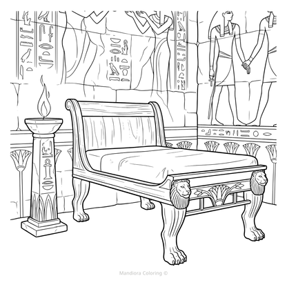 Eternal Egypt | Ancient Egypt Relaxing Coloring Book | Mandiora