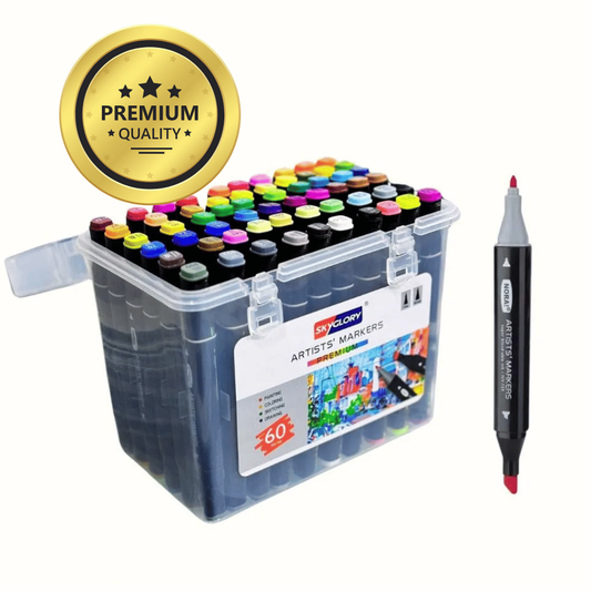 Skyglory 60-Color Premium Artists' Markers Set (SG-759)