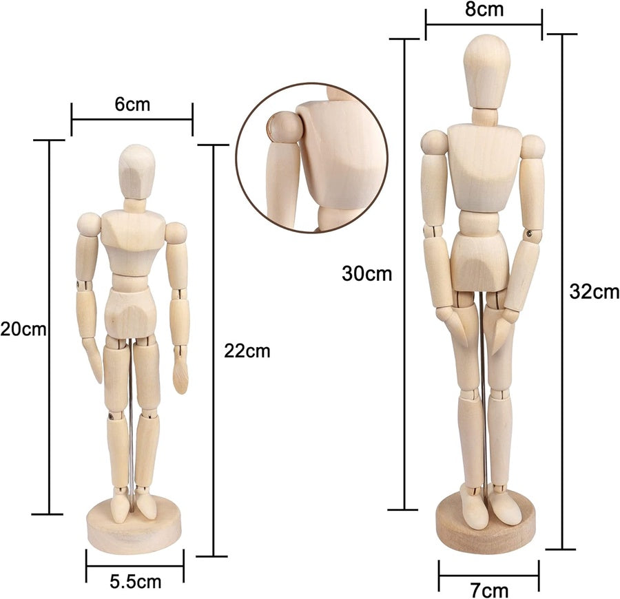 Wooden Articulated Artist Manikin 20 CM