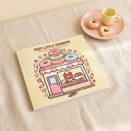 Cozy Little Corners | كتاب تلوين زوايا هادئة للاسترخاء | Mandiora