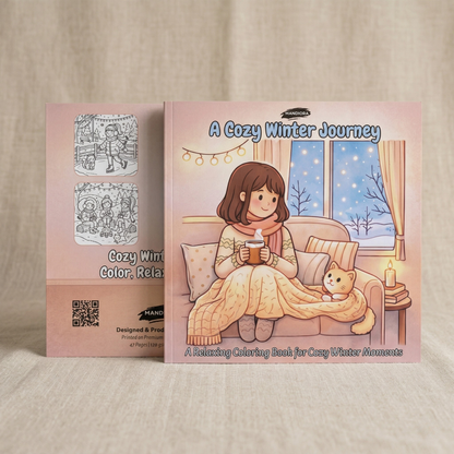 A Cozy Winter Journey | Cozy Relaxing Coloring Book | Mandiora