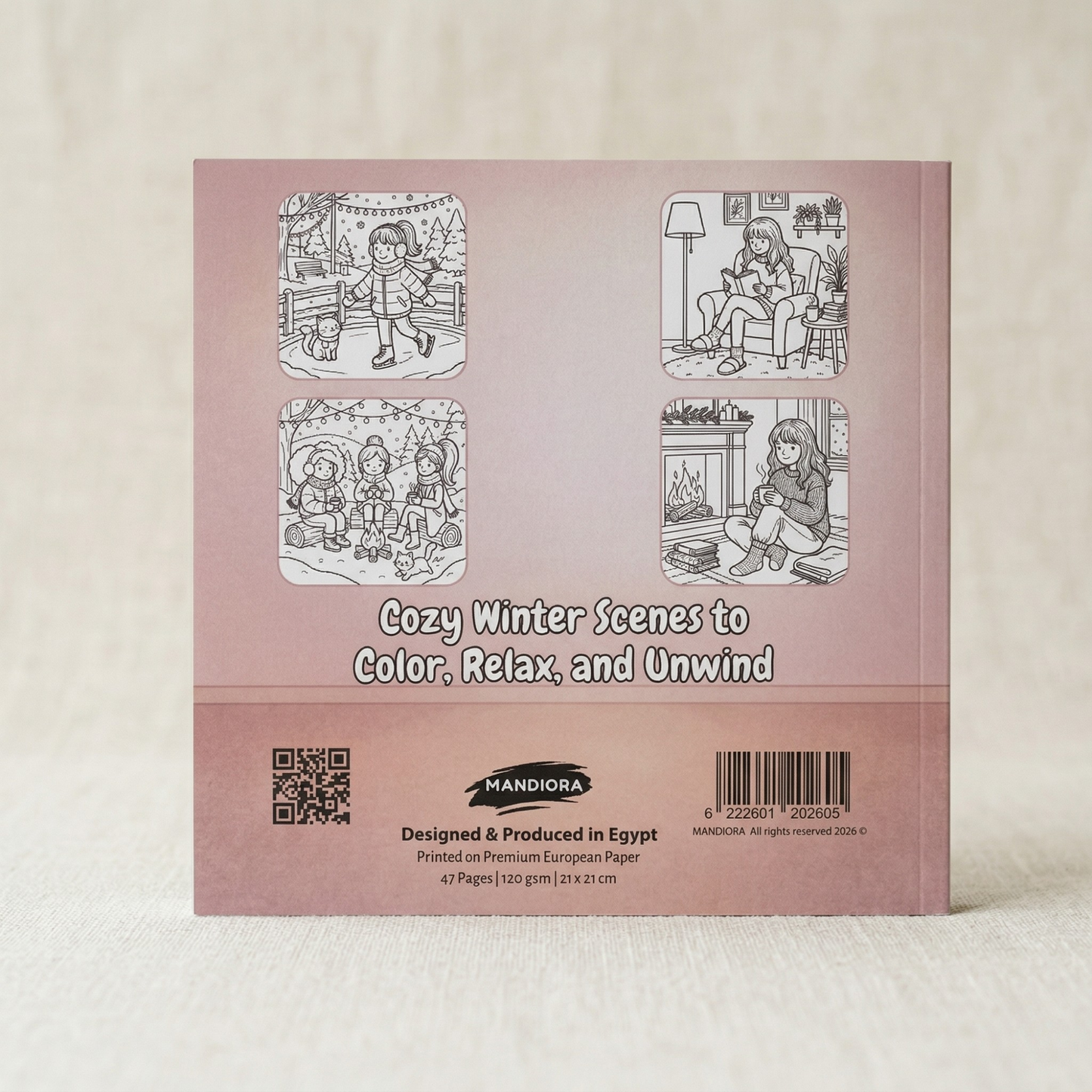 A Cozy Winter Journey | Cozy Relaxing Coloring Book | Mandiora