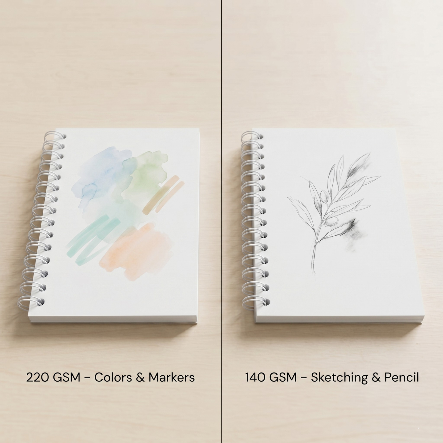 Mandiora Artist Sketchbook – 17 × 12 cm –Landscape– 140 GSM (Drawing)