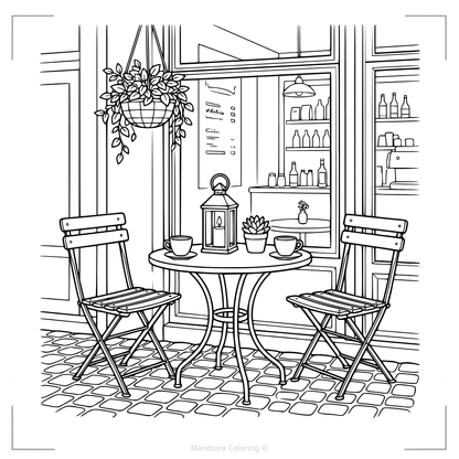 Cozy Outdoor Escapes Coloring Book | Relaxing Nature Coloring Book | Mandiora