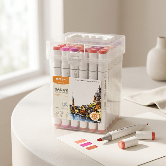 M&G Dual Tip Markers | 36 Colors for Smooth & Creative Coloring