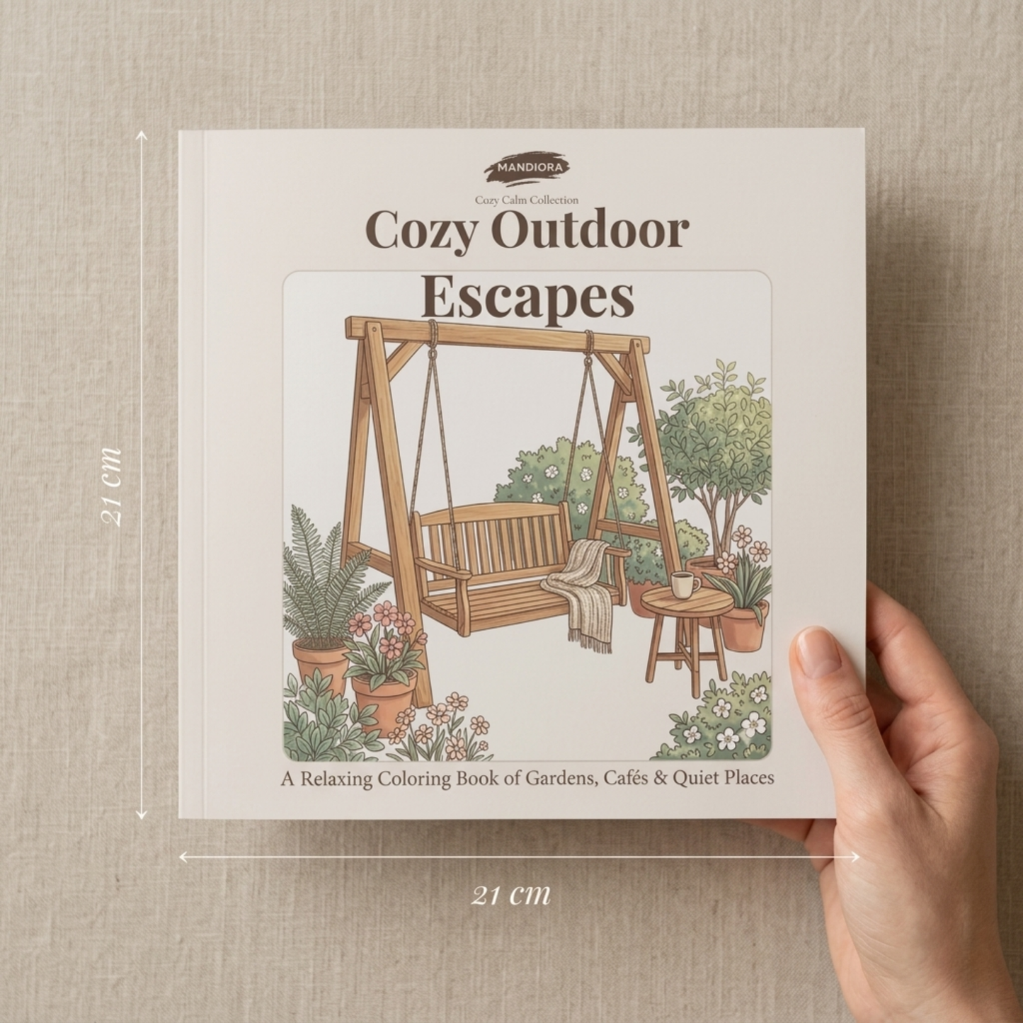 Cozy Outdoor Escapes Coloring Book | Relaxing Nature Coloring Book | Mandiora