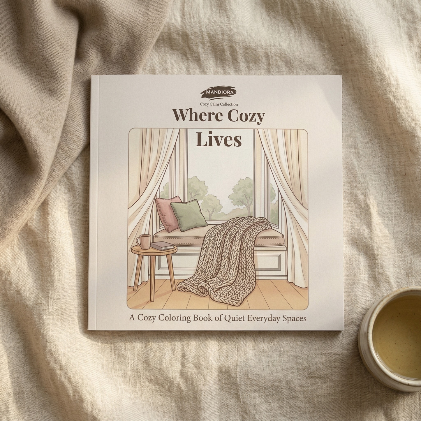 Where Cozy Lives | Relaxing Cozy Home Coloring Book | Mandiora
