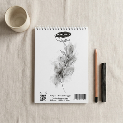 Mandiora Artist Sketchbook – 17 × 24 cm –Portrait– 140 GSM (Drawing)