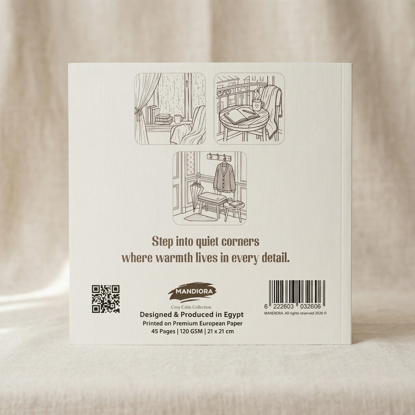 Where Cozy Lives | Relaxing Cozy Home Coloring Book | Mandiora