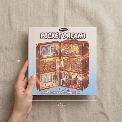 Pocket Dreams | كتاب تلوين كوزي للاسترخاء | مانديورا