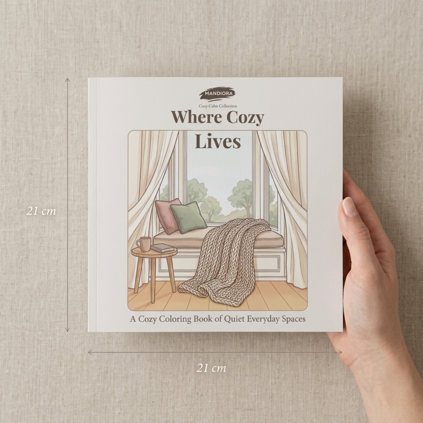 Where Cozy Lives | Relaxing Cozy Home Coloring Book | Mandiora