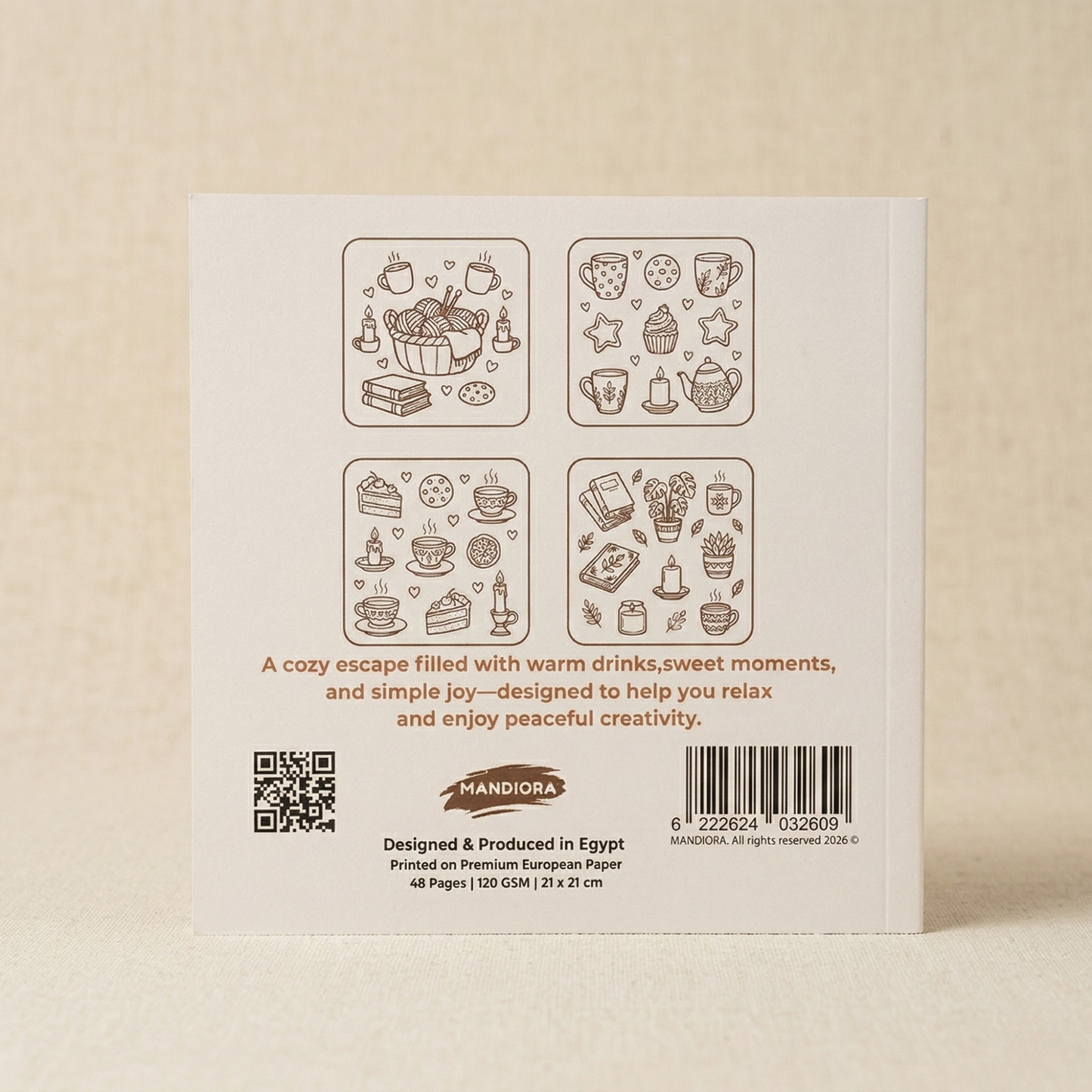 Cozy Patterns Coloring Book | Relaxing & Stress Relief Designs | Mandiora
