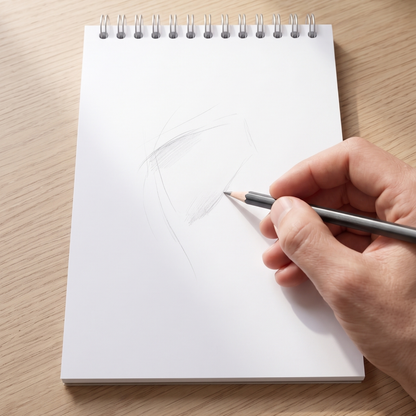 Mandiora Artist Sketchbook – 12 × 17 cm –Portrait– 140 GSM (Drawing)
