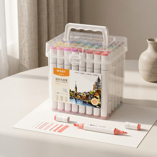 M&G Dual Tip Markers | 48 Colors for Smooth & Creative Coloring