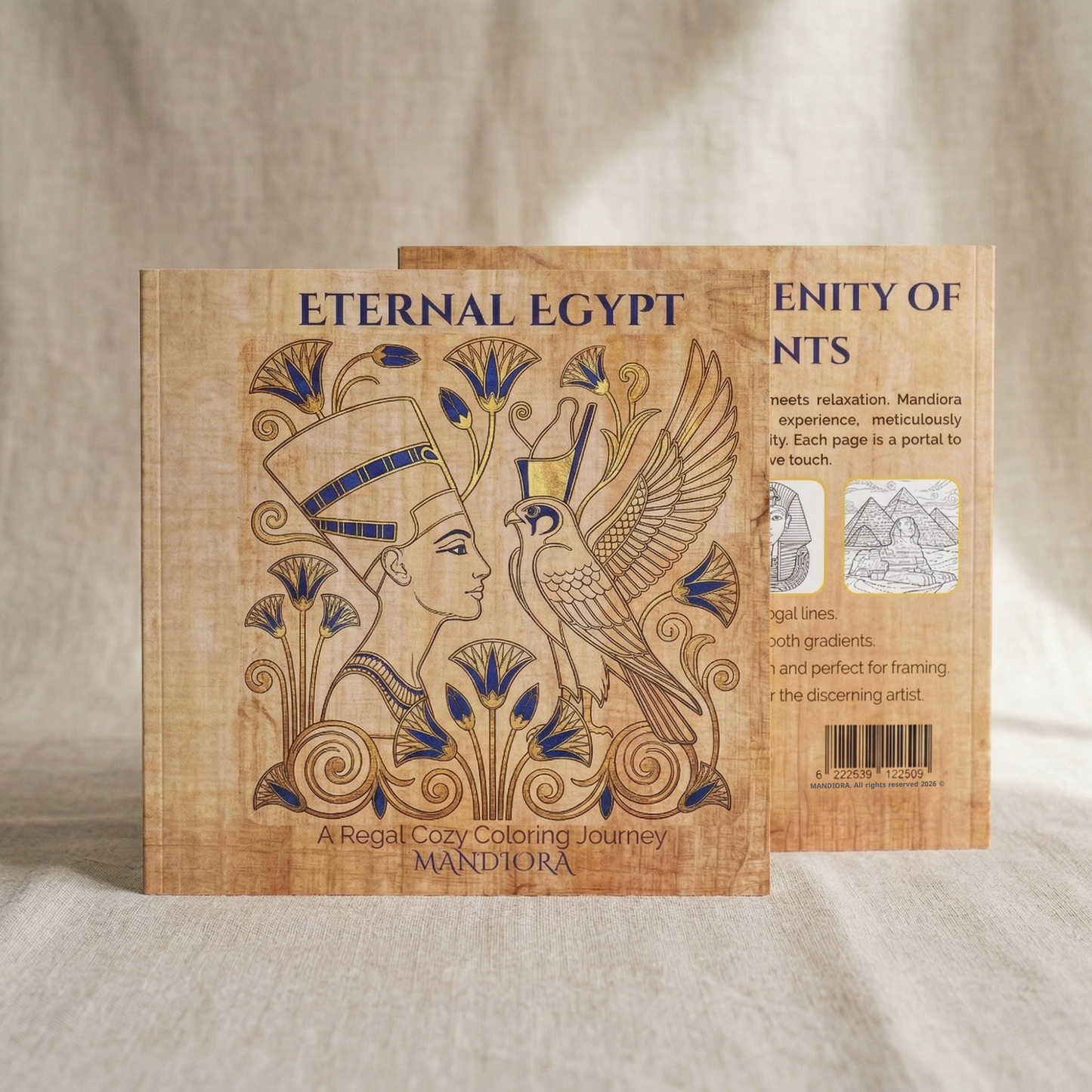 Eternal Egypt | Ancient Egypt Relaxing Coloring Book | Mandiora