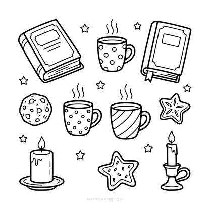 Cozy Patterns Coloring Book | Relaxing & Stress Relief Designs | Mandiora
