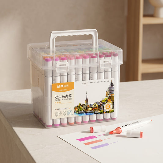 M&G Dual Tip Markers | 80 Colors for Smooth & Creative Coloring