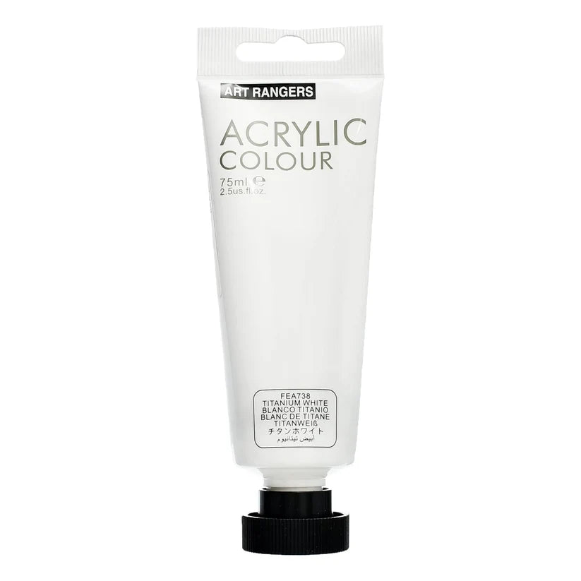Art Rangers Acrylic Colour Tube - 75ml (Titanium White)