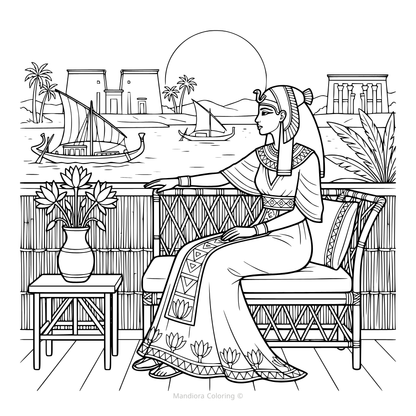 Eternal Egypt | Ancient Egypt Relaxing Coloring Book | Mandiora