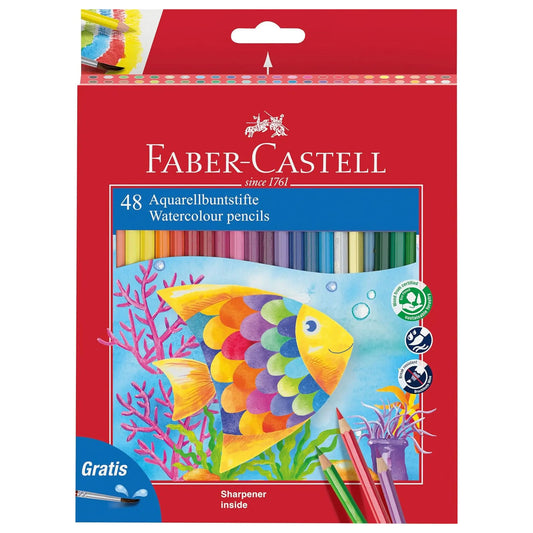 Faber-Castell 48 Watercolour Pencils Set