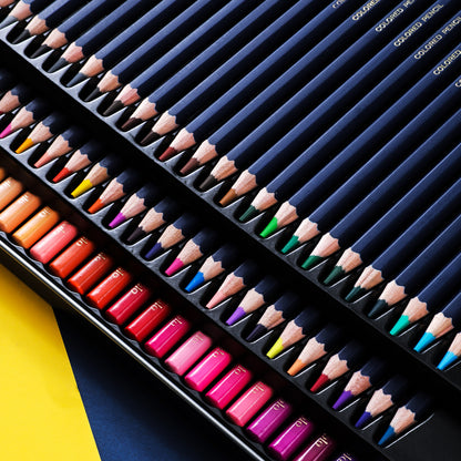 Deli Finenolo Watercolour Pencils with Metal Case, 72 Colors