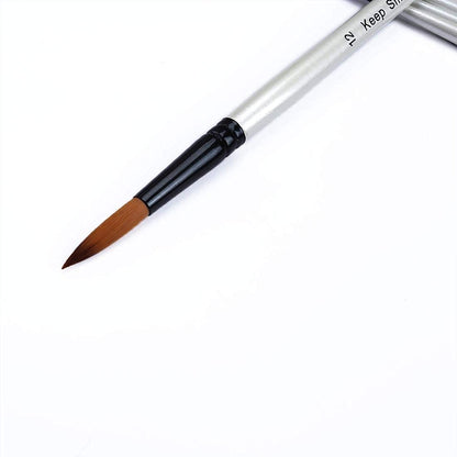 Keep Smiling 12-Piece Nylon Artist Brush Set