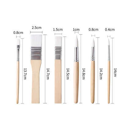 Keep Smiling 6-Piece Artist Brush Set (A6325B)