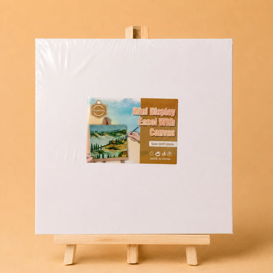 Keep Smiling Mini Display Easel with Canvas - 30x30cm