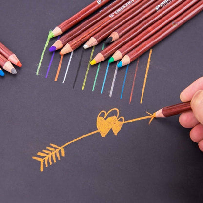 Keep Smiling 12-Color Soft Pastel Pencils Set (TB-1020)
