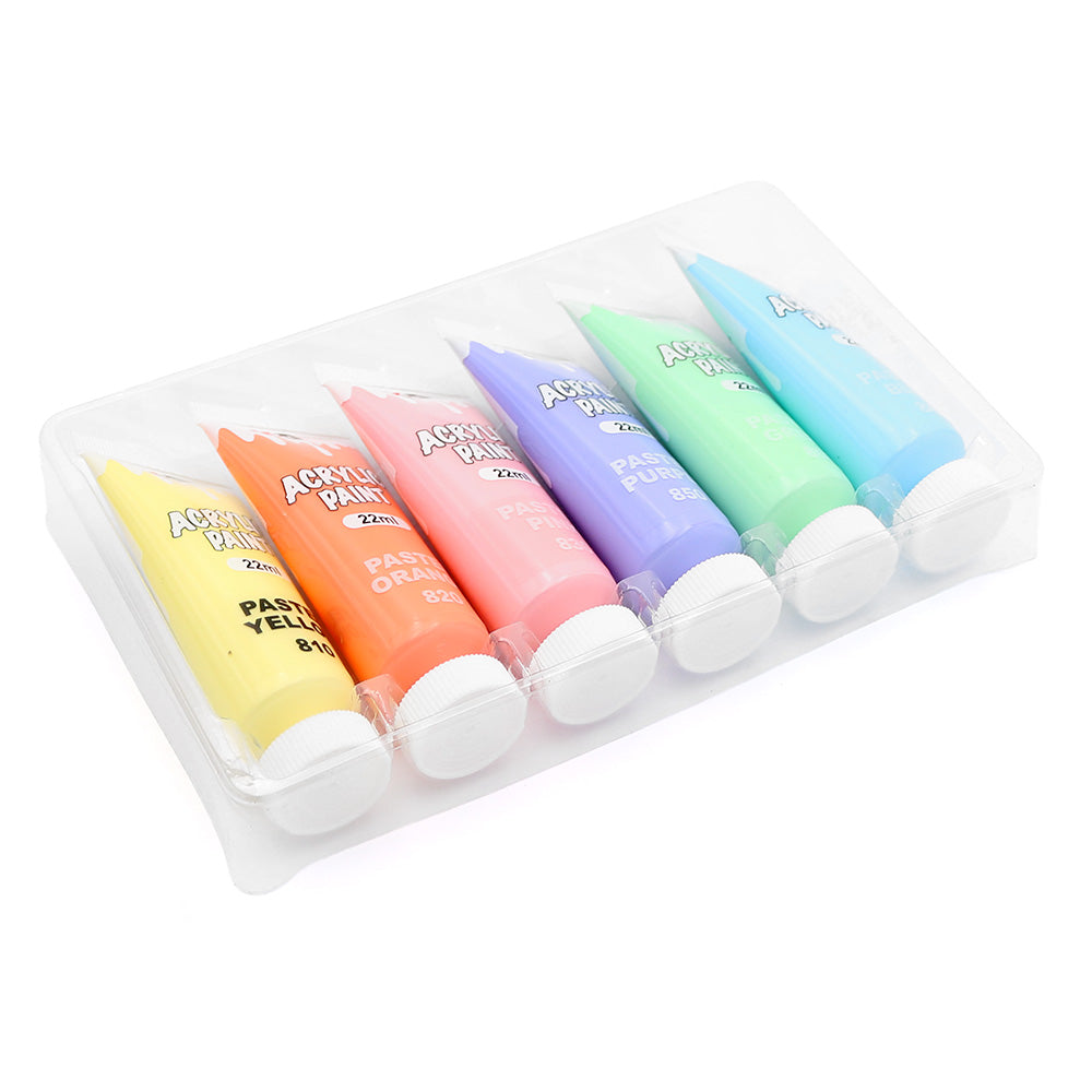 M&G 6 Colors Pastel Acrylic Paint Set (22ml)