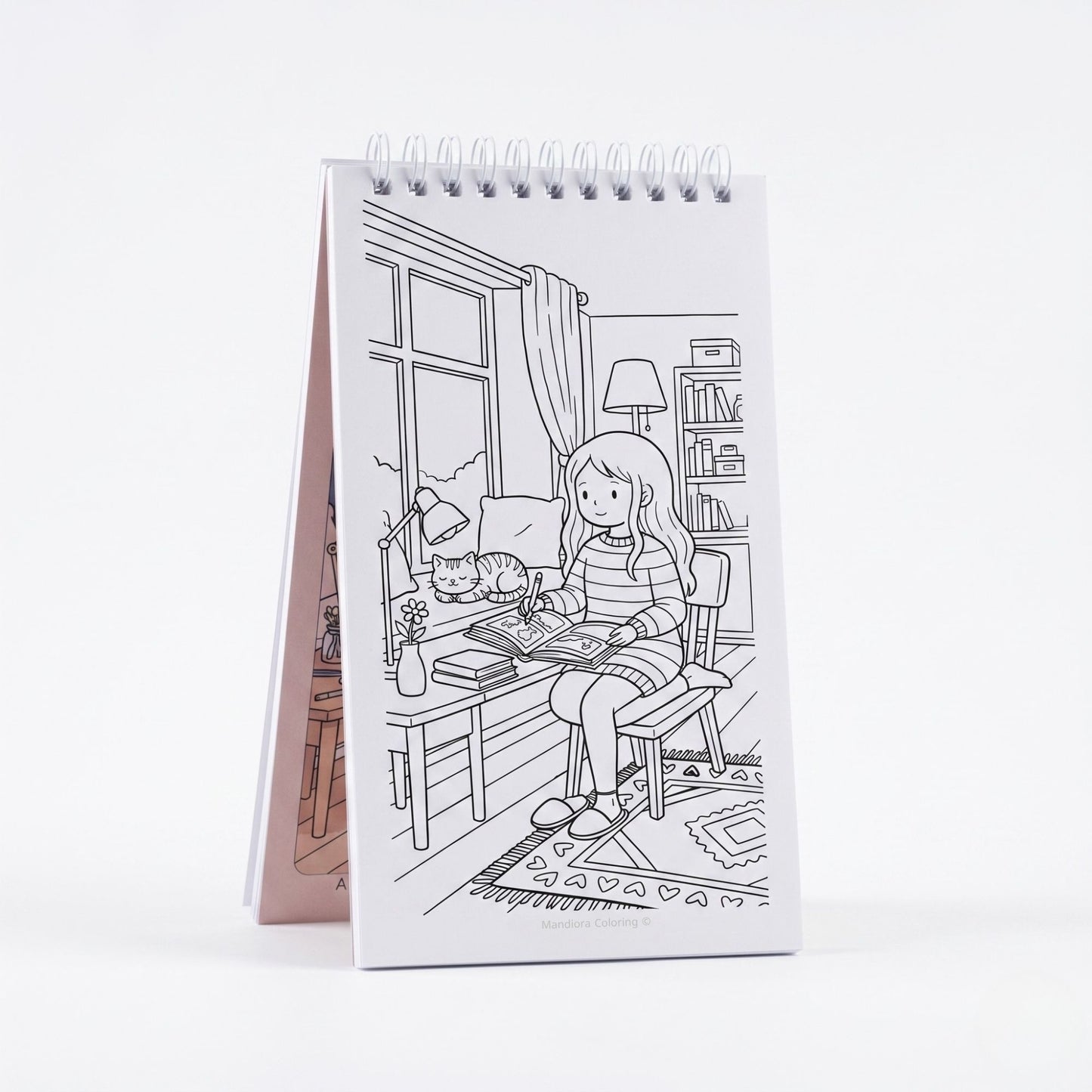 Cozy Little Moments | Pocket Size Relaxing Coloring Book | Mandiora