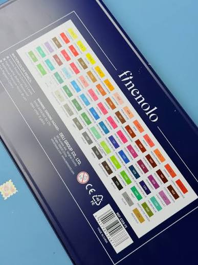 Deli Finenolo Watercolour Pencils with Metal Case, 72 Colors