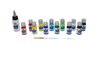 Keep Smiling Fiber Colours Set 12 Colors 12ml | Fabric & DIY Textile Paint Kit