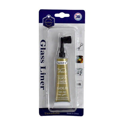 Keep Smiling Glass Liner Relief Outliner 21ml | 3D Glass Paint for Decoration