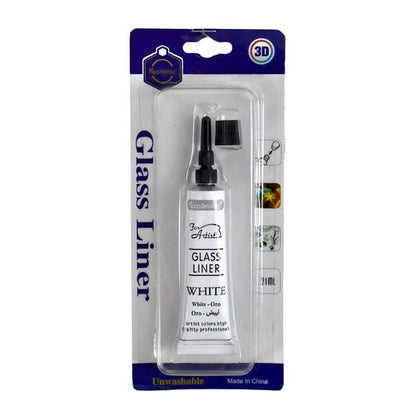 Keep Smiling Glass Liner Relief Outliner 21ml | 3D Glass Paint for Decoration