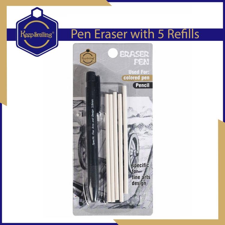 Keep Smiling Precision Eraser Pen with Refills - 3.8mm