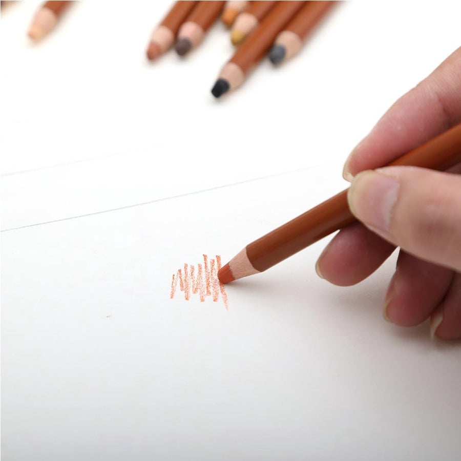 Keep Smiling Skin Tints Pastel Pencils Set 12 Colors | Portrait Drawing Pencil Set