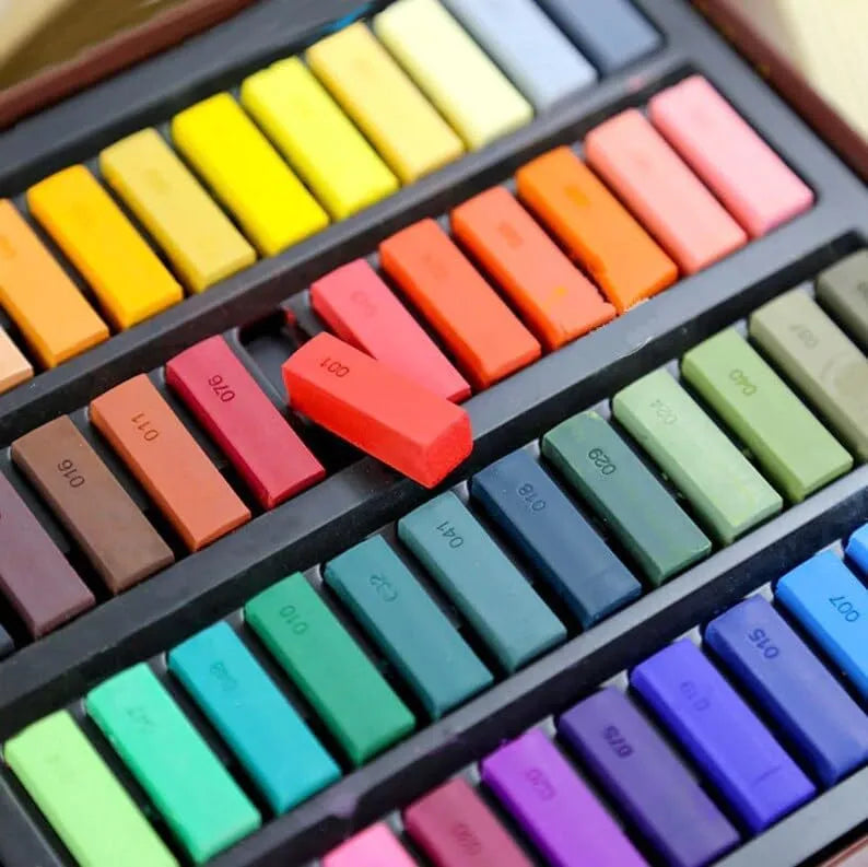 Keep Smiling Soft Pastels Set 36 Colors | Artist Pastel Chalk Kit