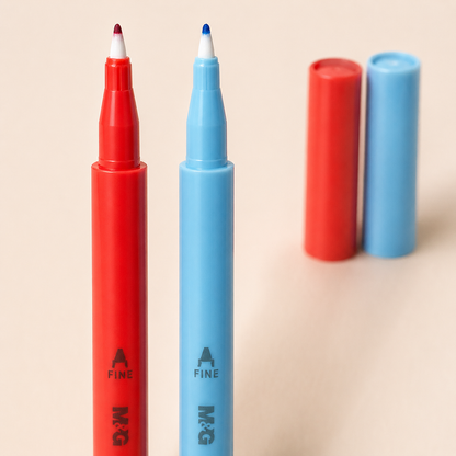 M&G Juicy Fineliner Pens Set – 12 Colors 0.4mm Fine Tip | APMT5911