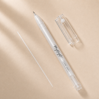 M&G Metallic Gel Highlighter Pens Set – 3 Colors (Gold, Silver, White) | AGPY5573