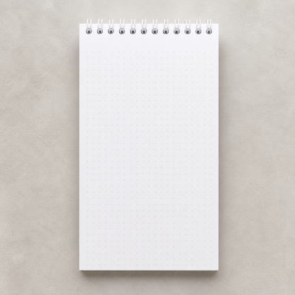 Mandiora Dot Grid Sketchbook 120 GSM 11×21 cm | Premium Artist Spiral Sketch Pad