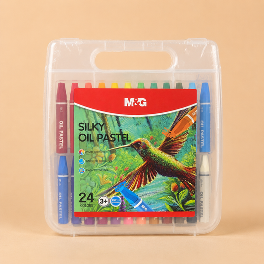 M&G Silky Oil Pastels 24 Colors | Smooth Blending Oil Pastel Set | AGM900J0