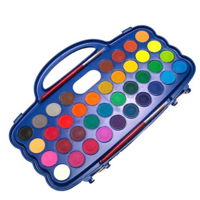 M&G Water Colour Blocks 36 Colors + 2 Bonus | Portable Watercolor Set | APL976L8