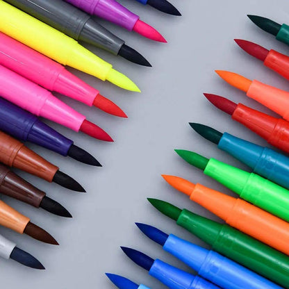 M&G Watercolor Brush Markers 24 Colors | Smooth Blending Coloring Pens | ACP901CD