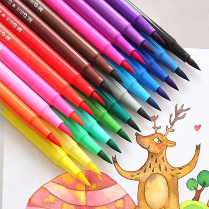 M&G Watercolor Brush Markers 24 Colors | Smooth Blending Coloring Pens | ACP901CD
