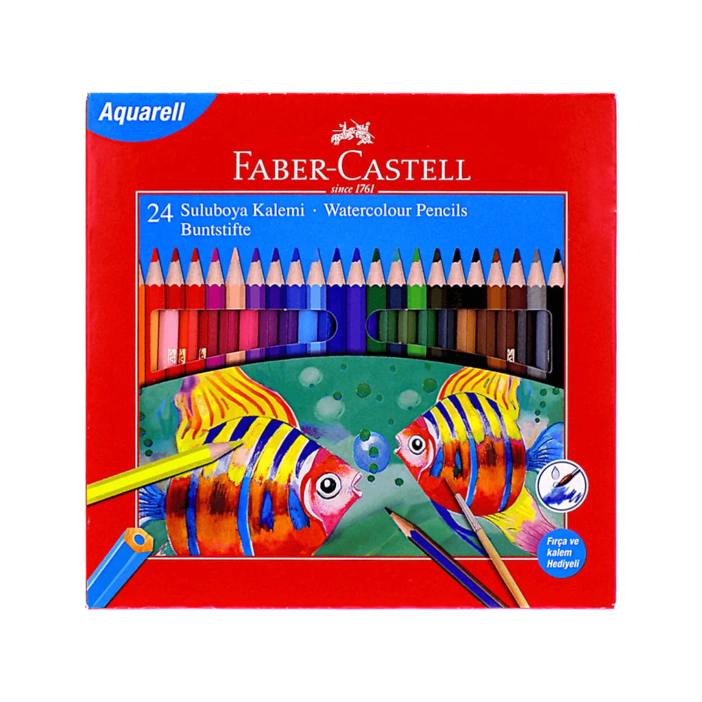 Faber-Castell 24 Watercolour Pencils Set
