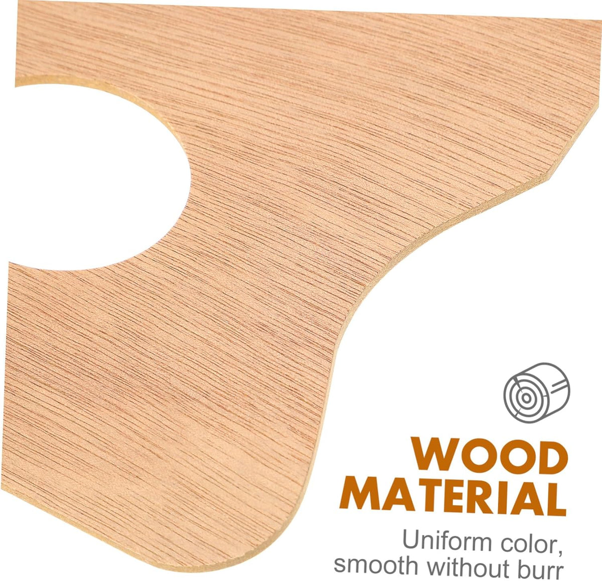 Rectangular Wooden Artist Paint Palette 30 × 20 cm | Professional Mixing Palette
