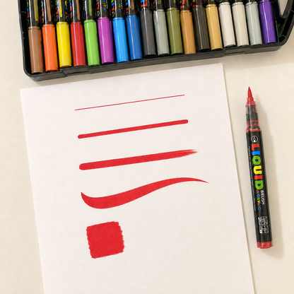 SkyGlory Acrylic Markers – 36 Colors | Liquid Ink Multi-Surface Markers – ZX-9868-36